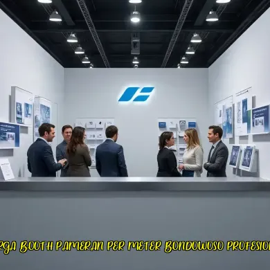harga booth pameran per meter bondowoso profesional